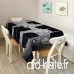 GWELL Nappe Rectangulaire en Toile Facile à Nettoyer Draperie de Table Bubble Design Goutte d'eau Noir et Blanc 150CM×210CM59"×82" - B078PDRVYL